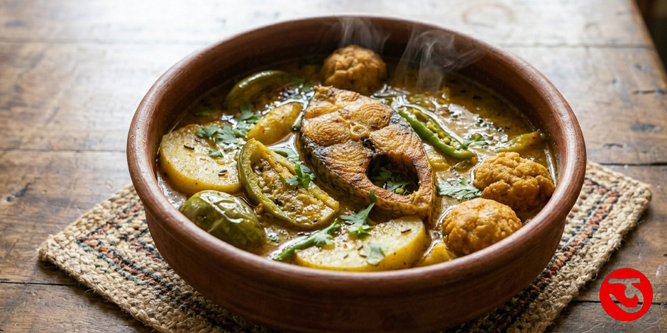 বেগুন ইলিশের ঝোল